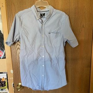 Hurley light blue button up